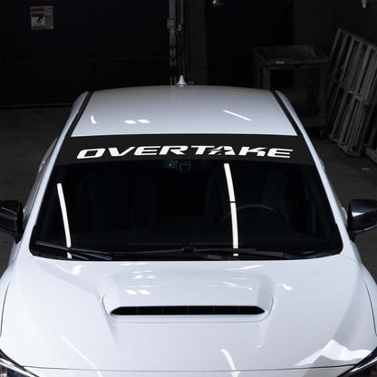 OVERTAKE Windshield Banner - Ships FREE! - JDMuscleApparel & SwagA10394BLKBlack Banner