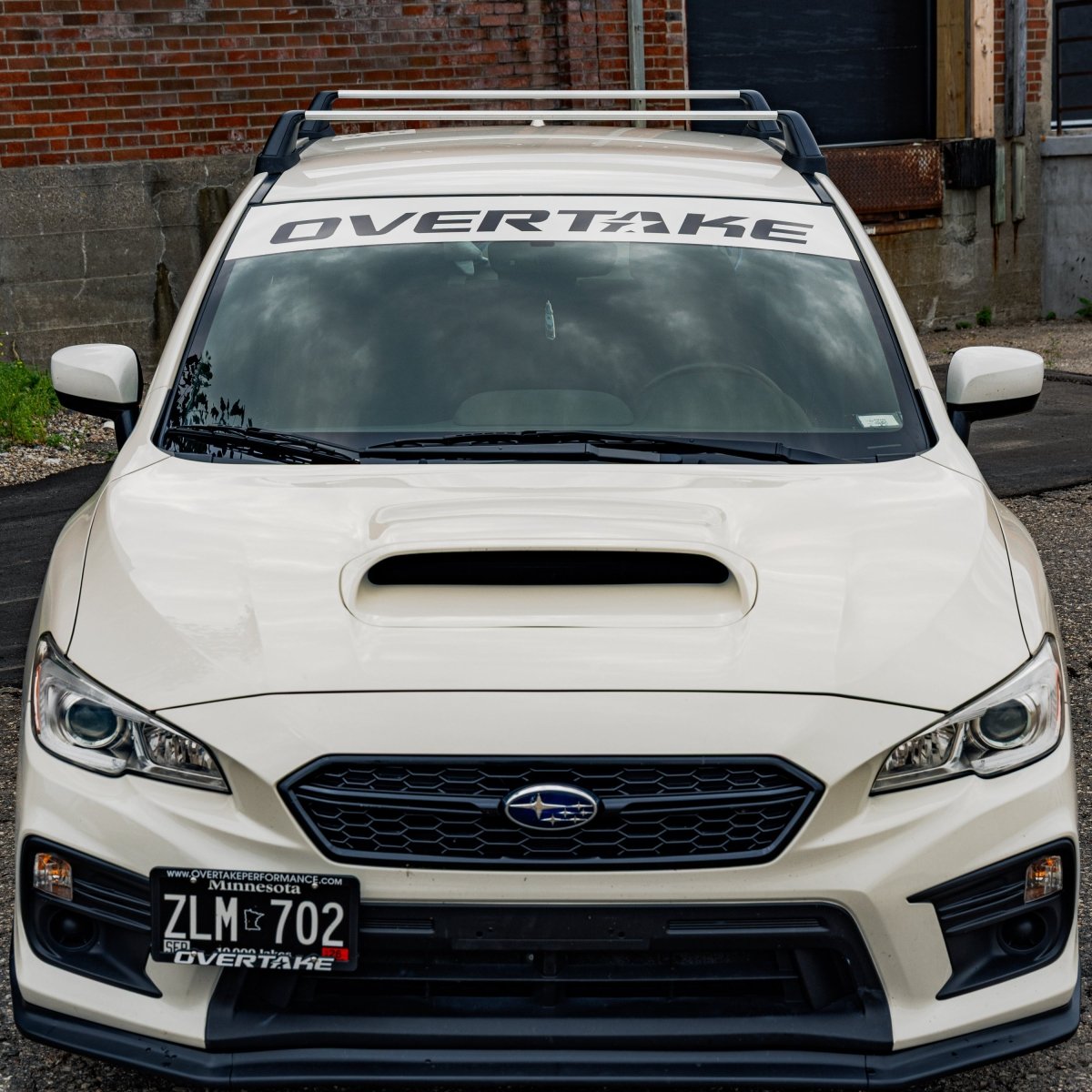 OVERTAKE Windshield Banner - Ships FREE! - JDMuscleApparel & SwagA10394K1XCrystal White Pearl Banner