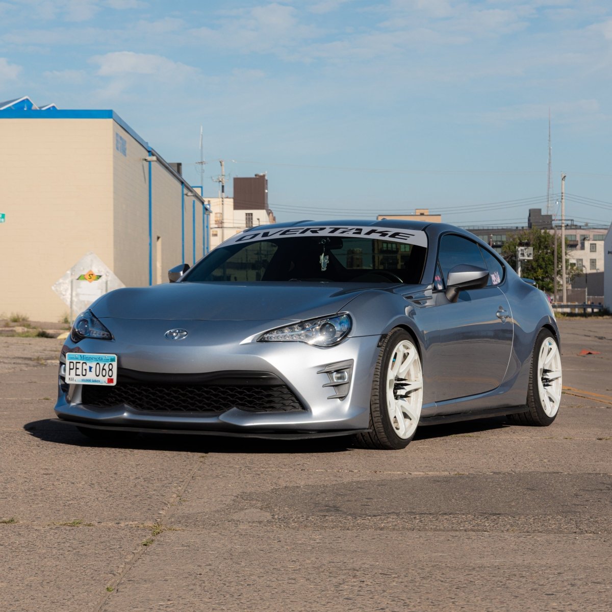 OVERTAKE Windshield Banner - Ships FREE! - JDMuscleApparel & SwagA10394SLVSilver Banner