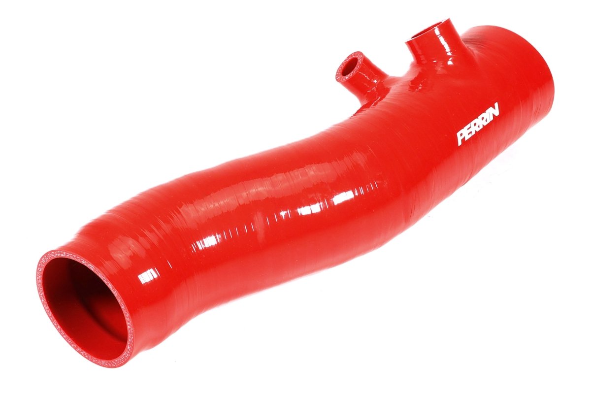 Perrin [22 - 26 WRX] Long Type Turbo Inlet Hose - Red - JDMuscleTurbo Inlet Hoses and PipesperPSP-INT-427RD