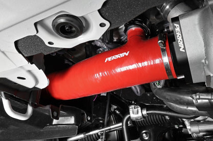 Perrin [22 - 26 WRX] Long Type Turbo Inlet Hose - Red - JDMuscleTurbo Inlet Hoses and PipesperPSP-INT-427RD