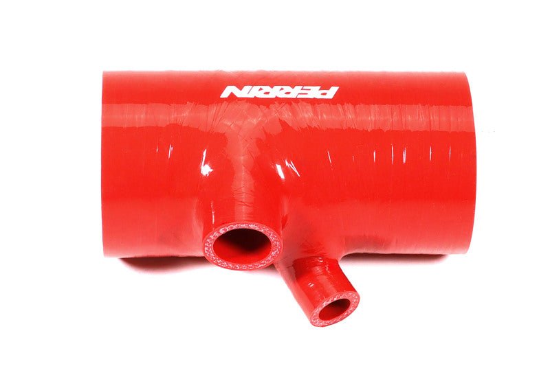 Perrin [22 - 26 WRX] Red 3in Turbo Inlet Hose w/ Nozzle - Short - JDMuscleTurbo Inlet Hoses and PipesperPSP-INT-426RD