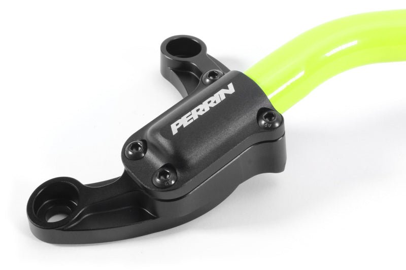 Perrin [22 - 26 WRX] Strut Brace w/ Billet Feet - Neon Yellow | PSP - SUS - 061NY - JDMuscleStrut Tower BarsperPSP-SUS-061NY