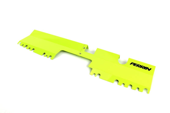 Perrin 15-21 WRX / STI 2pc Radiator Shroud Neon Yellow (Without OEM Intake Scoop) | PSP-ENG-512-2NY