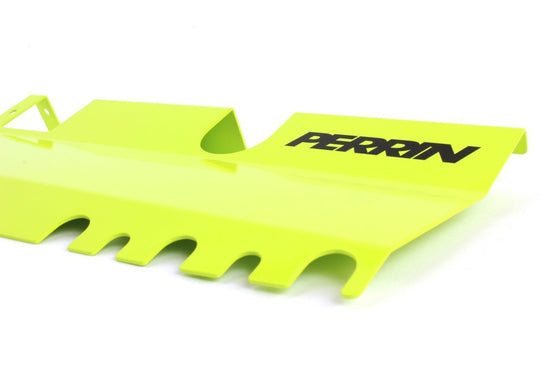 Perrin 15-21 WRX / STI 2pc Radiator Shroud Neon Yellow (Without OEM Intake Scoop) | PSP-ENG-512-2NY