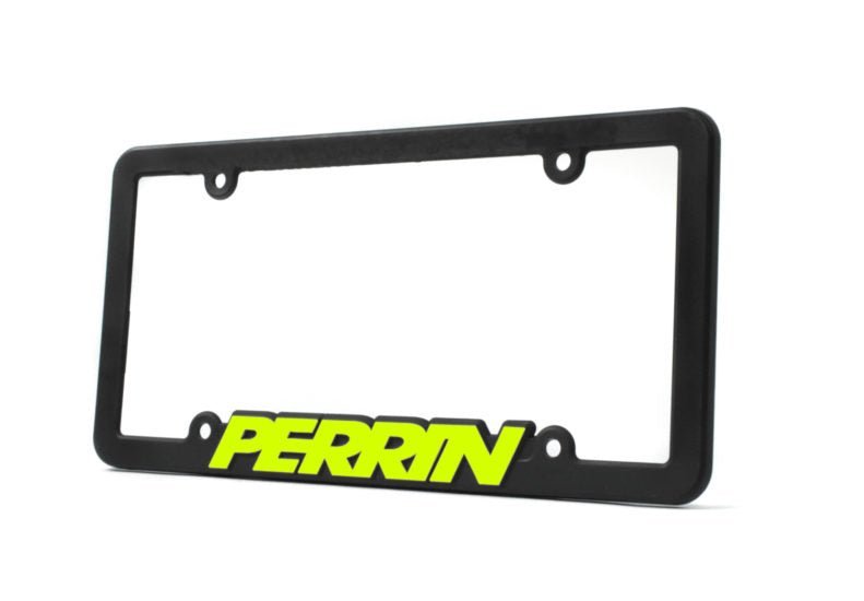 PERRIN License Plate Frame - Black w/Neon Yellow Lettering [Universal] - JDMuscleLicense Plate FramesperASM-BDY-500NY