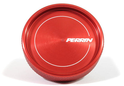 Perrin Oil Cap Round Style Red Most Subaru Models | PSP-ENG-711RD