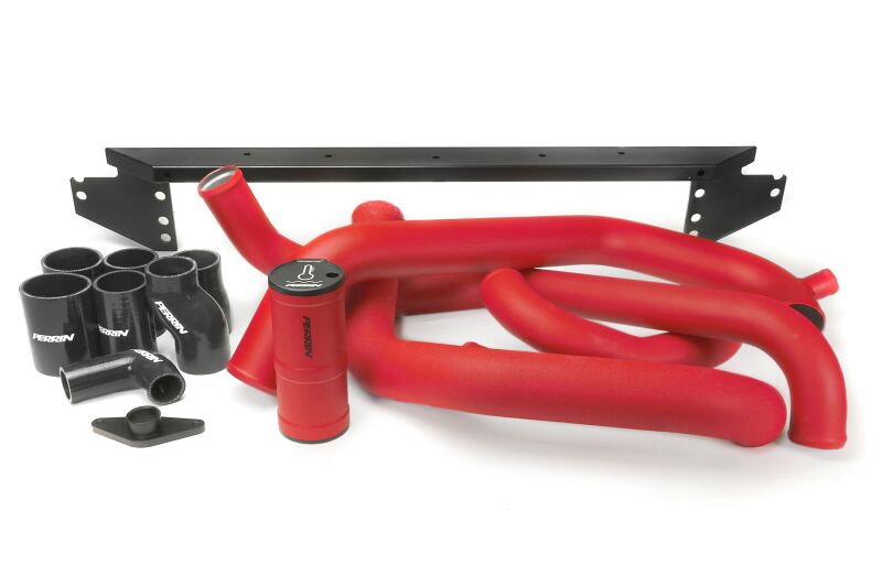 Perrin Performance [02-07 WRX / 04-07 WRX STI] Front Mount Intercooler Boost Tube Kit - Red - JDMuscleIntercooler Piping KitsperPSP-ITR-400-3RD