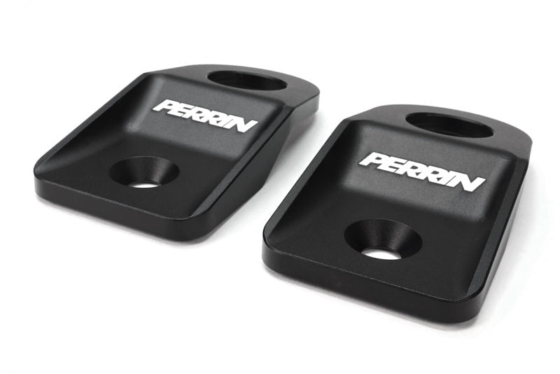 Perrin Performance [08 - 14 Subaru WRX, STI, Impreza, Outback] Upper Radiator Bracket Set - Black - JDMuscleRadiator AccessoriesperPSP-ENG-522BK