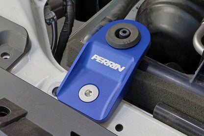 Perrin Performance [08 - 14 Subaru WRX, STI, Impreza, Outback] Upper Radiator Bracket Set - Blue - JDMuscleRadiator AccessoriesperPSP-ENG-522BL