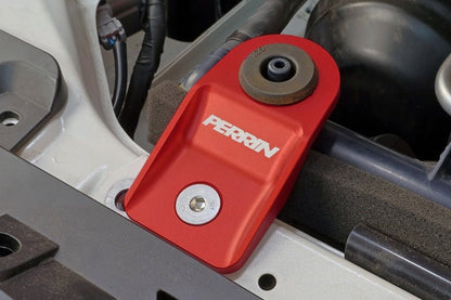 Perrin Performance [08 - 14 Subaru WRX, STI, Impreza, Outback] Upper Radiator Bracket Set - Red - JDMuscleRadiator AccessoriesperPSP-ENG-522RD