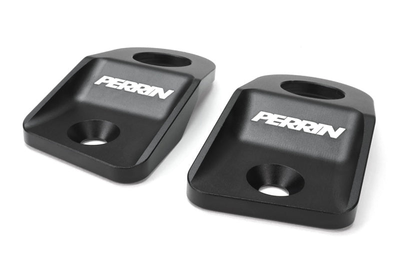 Perrin Performance [12 - 21 Subaru WRX, STI, Impreza, Crosstrek] Upper Radiator Bracket Set - Black - JDMuscleRadiator AccessoriesperPSP-ENG-523BK