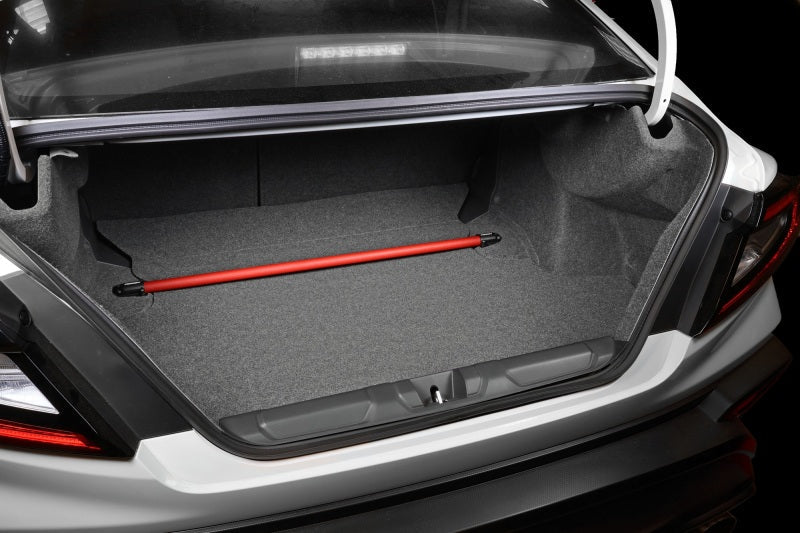 Perrin Performance [15 - 21 Subaru WRX, STI] Rear Shock Tower Brace - Red - JDMuscleStrut Tower BarsperPSP-SUS-041RD