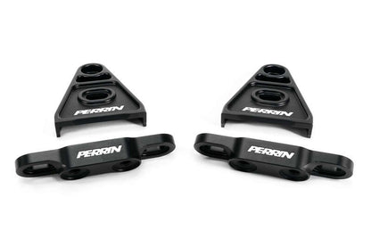 Perrin Performance [15-21 WRX/STI] High-Lift Hood Brackets - Black - JDMuscleHoodsperPSP-BDY-011BK