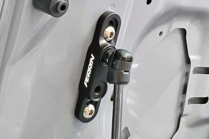 Perrin Performance [15-21 WRX/STI] High-Lift Hood Brackets - Black - JDMuscleHoodsperPSP-BDY-011BK