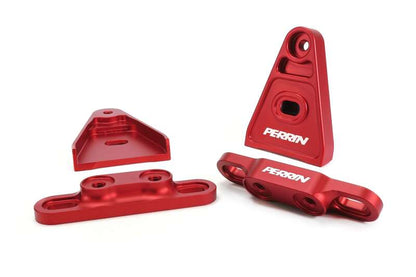 Perrin Performance [15-21 WRX/STI] High-Lift Hood Brackets - Red - JDMuscleHoodsperPSP-BDY-011RD