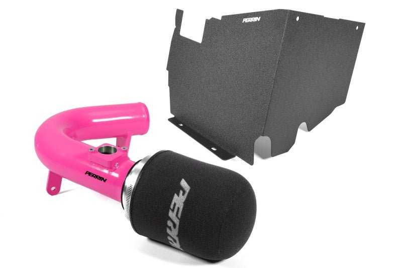 Perrin Performance [22 - 26 Subaru WRX] Cold Air Intake w/ Heatshield - Hyper Pink - JDMuscleIntakesperPSP-INT-328HP