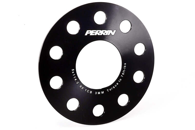 Perrin Performance [23-26 GR Corolla] Wheel Spacers - 3mm Black - JDMuscleWheel Spacers and AdaptersperPTP-WHL-103BK