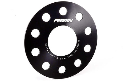 Perrin Performance [23-26 GR Corolla] Wheel Spacers - 3mm Black - JDMuscleWheel Spacers and AdaptersperPTP-WHL-103BK
