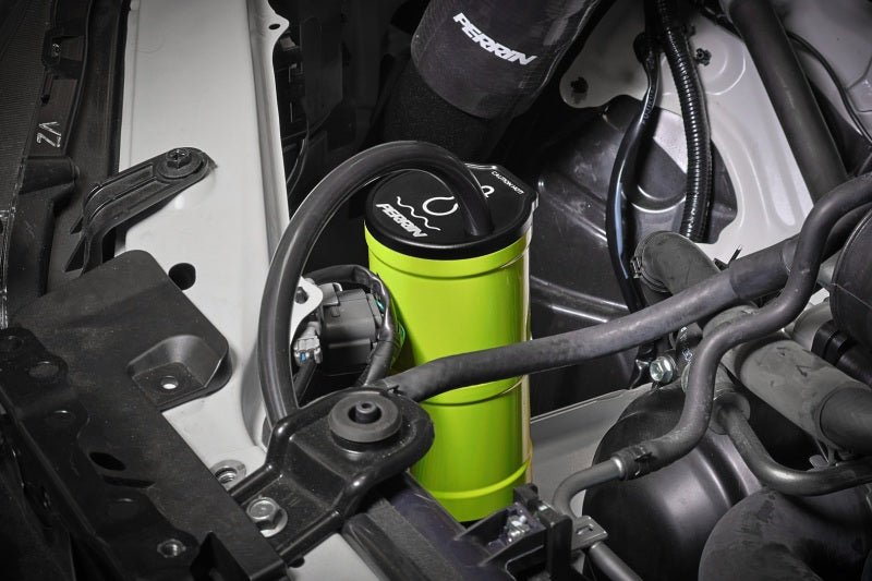 Perrin Performance Neon Yellow Coolant Overflow Tank [Universal] - JDMuscleOverflow Tanks / Coolant Tank and AccessoriesperASM-ENG-505NY