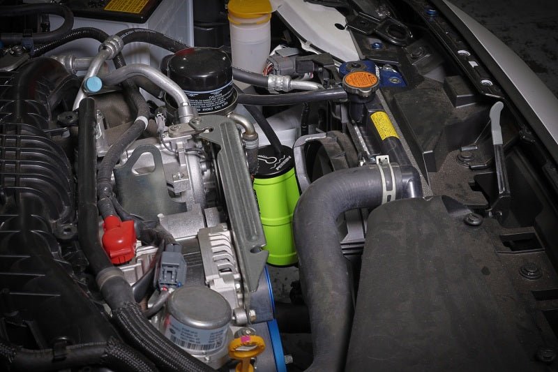 Perrin Performance Neon Yellow Coolant Overflow Tank [Universal] - JDMuscleOverflow Tanks / Coolant Tank and AccessoriesperASM-ENG-505NY