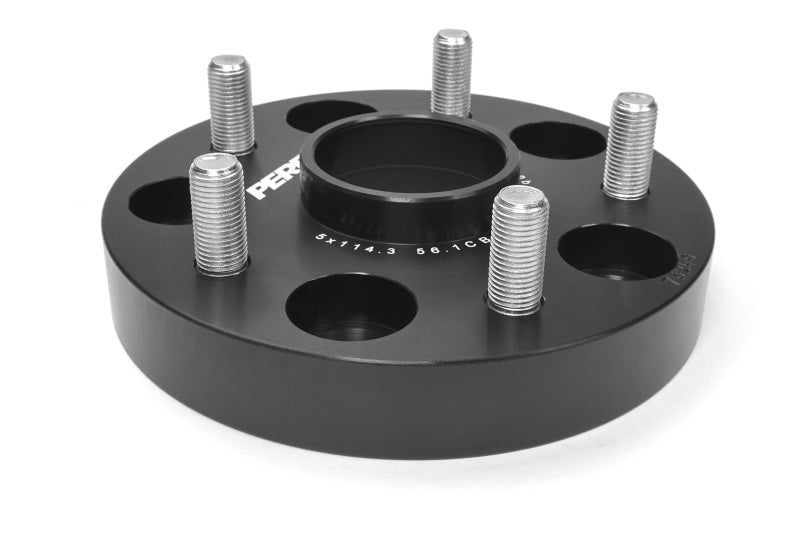 Perrin Performance Subaru 25mm Wheel Spacers 5x114.3 Bolt Pattern with 56mm Hub in Black [Universal] - JDMuscleWheel Spacers and AdaptersperPSP-WHL-025BK