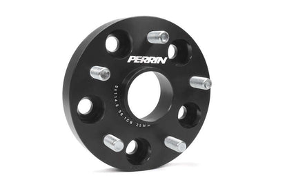 Perrin Performance Subaru 25mm Wheel Spacers 5x114.3 Bolt Pattern with 56mm Hub in Black [Universal] - JDMuscleWheel Spacers and AdaptersperPSP-WHL-025BK