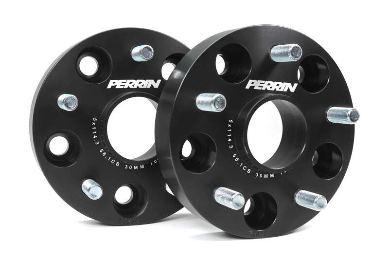 Perrin Performance Subaru 30mm Wheel Spacers 5x114.3 BP with 56mm Hub - Black [Universal] - JDMuscleWheel Spacers and AdaptersperPSP-WHL-030BK