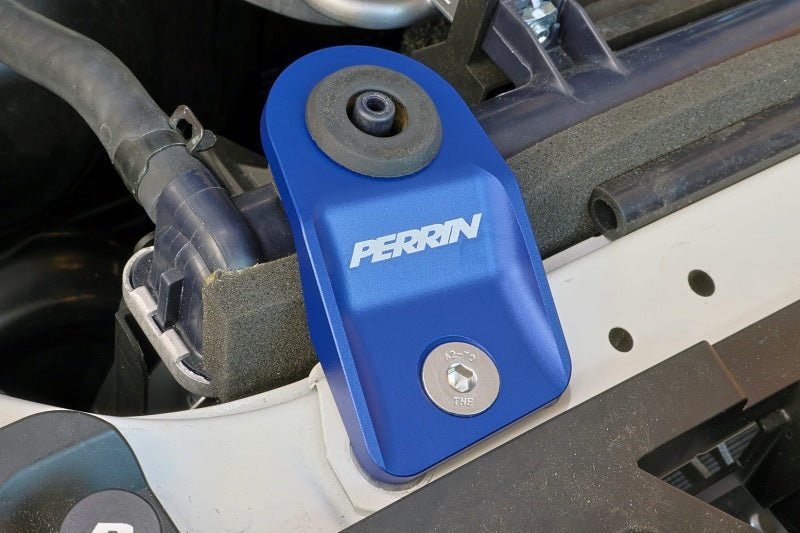 PERRIN Upper Radiator Bracket Set - Blue [15 - 21 WRX/STI, 13 - 17 Crosstrek, 12 - 16 Impreza] - JDMuscleRadiator AccessoriesperPSP-ENG-523BL