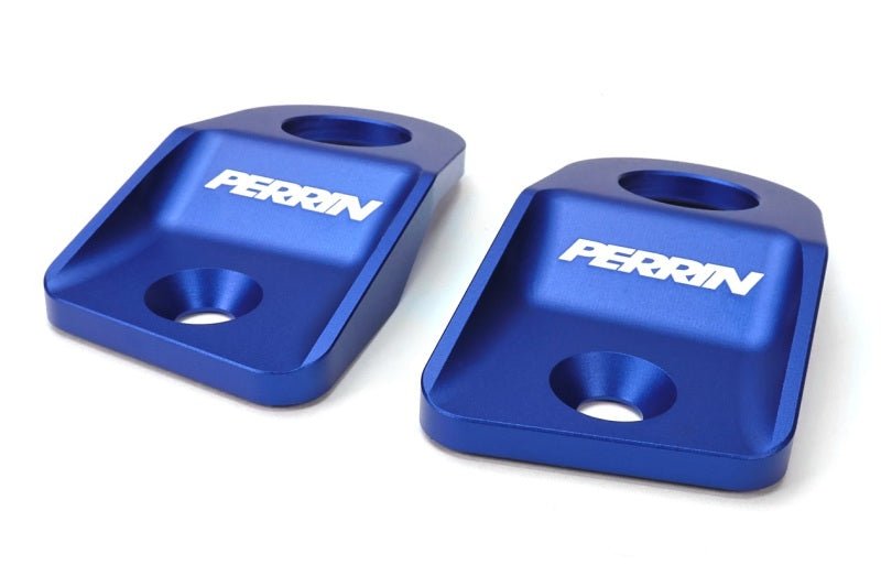 PERRIN Upper Radiator Bracket Set - Blue [15 - 21 WRX/STI, 13 - 17 Crosstrek, 12 - 16 Impreza] - JDMuscleRadiator AccessoriesperPSP-ENG-523BL