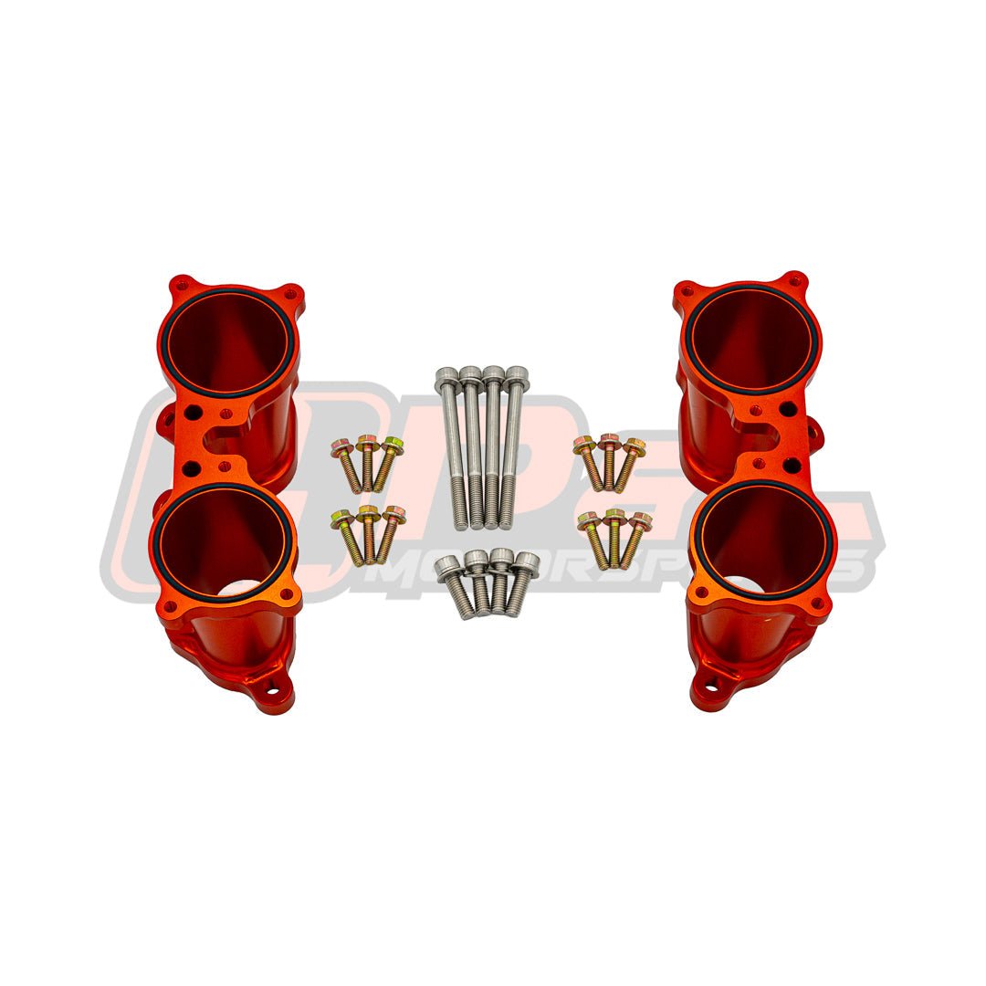 P&L Motorsports 02 - 07 WRX / 06 - 07 FXT CNC Machined Subaru EJ Top Feed TGV Housings - JDMuscleTGV DeletesPL-SUB312OOrange