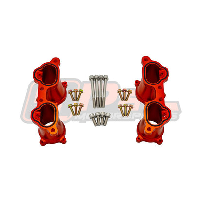 P&L Motorsports 02 - 07 WRX / 06 - 07 FXT CNC Machined Subaru EJ Top Feed TGV Housings - JDMuscleTGV DeletesPL-SUB312OOrange