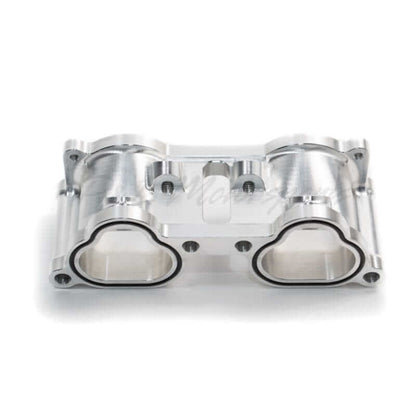P&L Motorsports 07+ STI CNC Machined Subaru EJ Top Feed TGV Housings - JDMuscleTGV DeletesPL-SUB311-01Silver