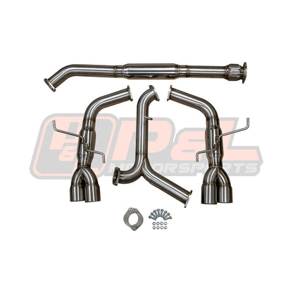 P&L Motorsports 2015+ WRX/STI Track Series Cat Back Exhaust - JDMuscleCat Back Exhaust SystemPL-SUB518-01Rolled Tips