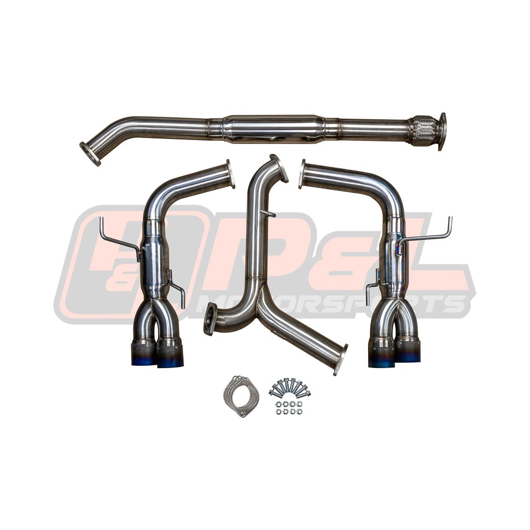 P&L Motorsports 2015+ WRX/STI Track Series Cat Back Exhaust - JDMuscleCat Back Exhaust SystemPL-SUB518-03Titanium Tips