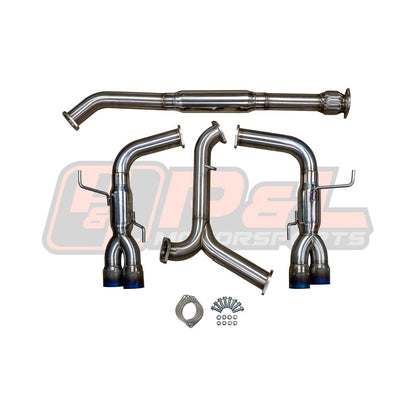 P&L Motorsports 2015+ WRX/STI Track Series Cat Back Exhaust - JDMuscleCat Back Exhaust SystemPL-SUB518-03Titanium Tips