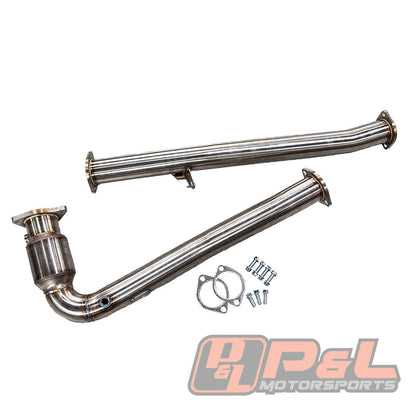 P&L Motorsports [22 - 25 WRX MT] GESI Catted J - Pipe - JDMuscleFront Pipes and Downpipes / J - PipesPL-SUB22wrx-1Yes +$200Yes +150