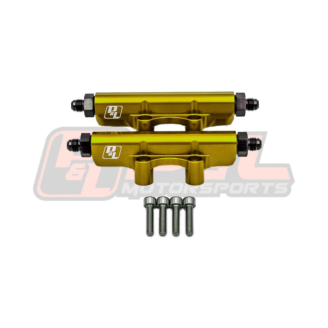 P&L Motorsports Subaru EJ Top Feed Fuel Rails - JDMuscleFuel RailsPL-SUB316Y - 6anYellow