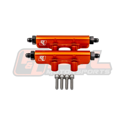 P&L Motorsports Subaru EJ Top Feed Fuel Rails - JDMuscleFuel RailsPL-SUB316O - 6anOrange