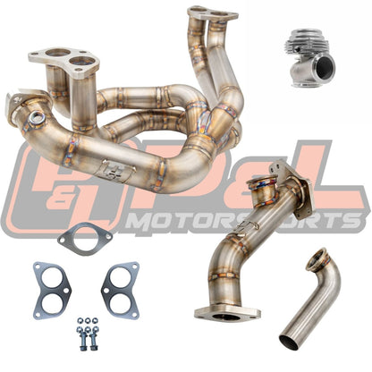 P&L Motorsports WRX/STI EJ20 & EJ25 Exhaust Manifold Header + External Wastegate Bundle - JDMuscleExhaust Headers and ManifoldsPL-SU52838mm Up - pipe and Dump Tube OnlyNone