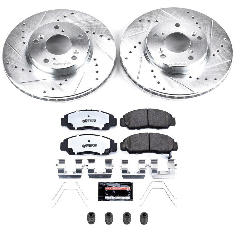 Power Stop 06 - 11 Honda Civic Front Z26 Street Brake Kit - JDMuscleBrake KitspsbK9109-26