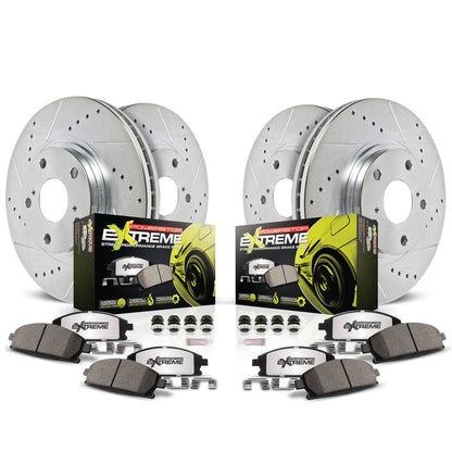 Power Stop 17 - 20 BRZ Front and Rear Z26 Street Brake Kit | K8519 - 26 - JDMuscleBrake KitspsbK8519-26