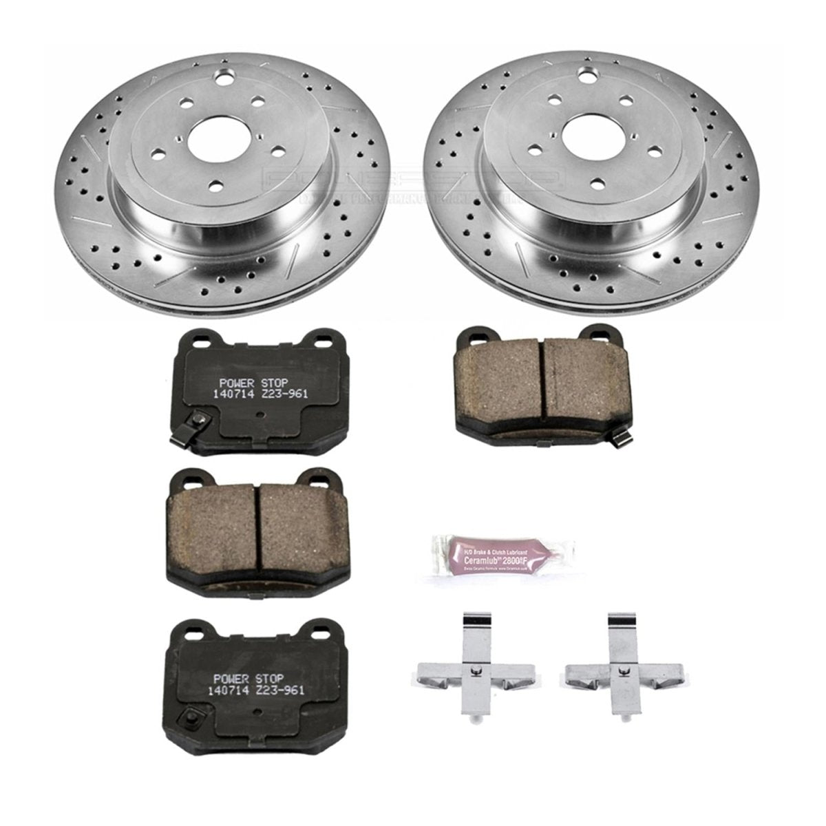 Power Stop 2008-17 STI Front & Rear Z23 Evolution Sport Brake Kit w/Calipers | KC4490 - JDMuscleBrake KitspsbKC4490