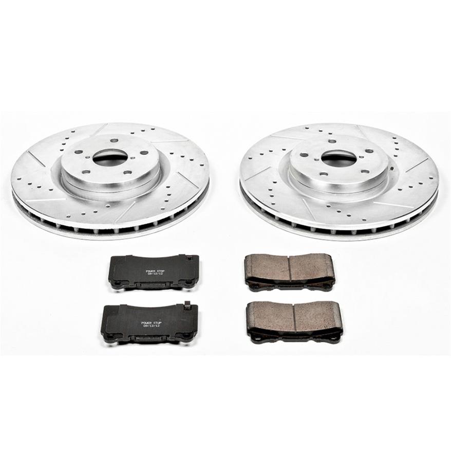 Power Stop 2008-17 STI Front & Rear Z23 Evolution Sport Brake Kit w/Calipers | KC4490 - JDMuscleBrake KitspsbKC4490