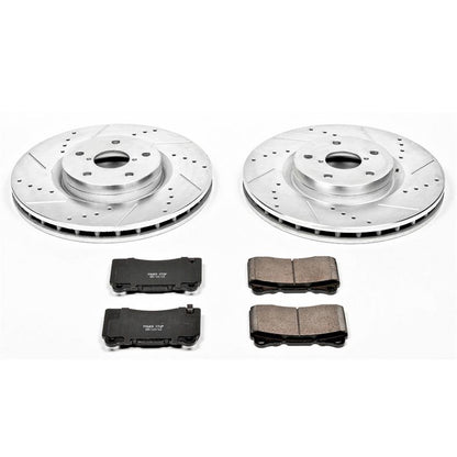 Power Stop 2008-17 STI Front & Rear Z23 Evolution Sport Brake Kit w/Calipers | KC4490 - JDMuscleBrake KitspsbKC4490