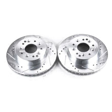 Power Stop 63 - 82 Chevrolet Corvette Rear Evolution Drilled & Slotted Rotors - Pair | psbAR8207XPR - JDMuscleSPK383460