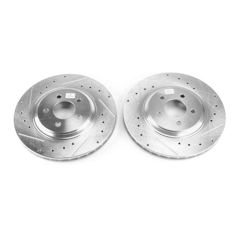 Power Stop 94 - 01 Ford Mustang Front Evolution Drilled & Slotted Rotors - Pair | psbAR8144XPR - JDMuscleSPK386201