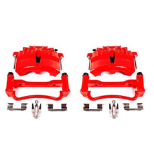 PowerStop 03 - 04 Ford Mustang Front Red Powder Coated Calipers with Brackets – Pair | psbS4838 - JDMuscleSPK389904