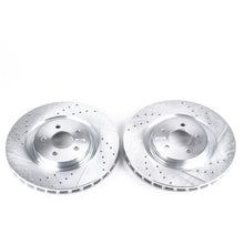 PowerStop 07 - 14 Ford Mustang Front Evolution Drilled & Slotted Rotors - Pair | psbAR8184XPR - JDMuscleSPK389898