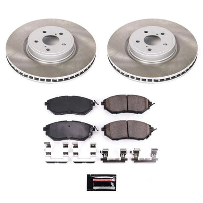 PowerStop [10-14 Legacy] Semi-Coated Rotor Kit – Front and Rear - JDMuscleBrake RotorsPSBSC5830